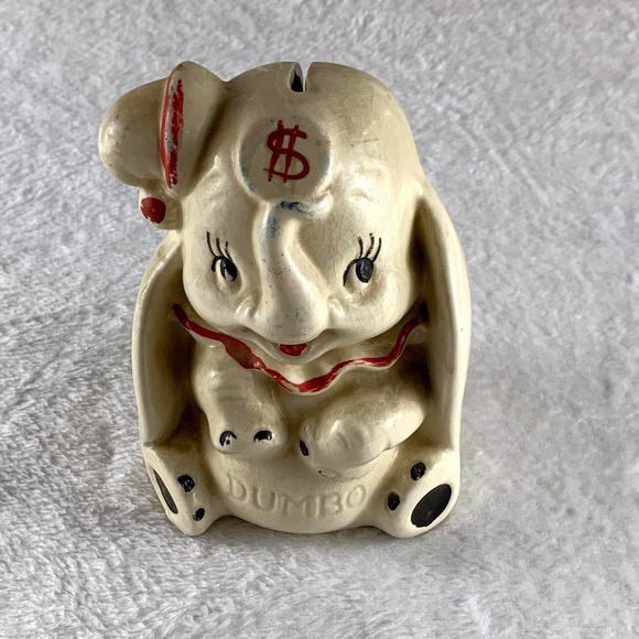 Disney Other - Vintage 1940's Dumbo Coin Piggy Bank